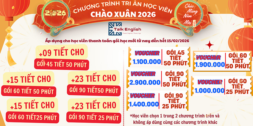 Chương trình Khuyến mãi lớn nhất năm: Tri ân học viên thân thiết 2026